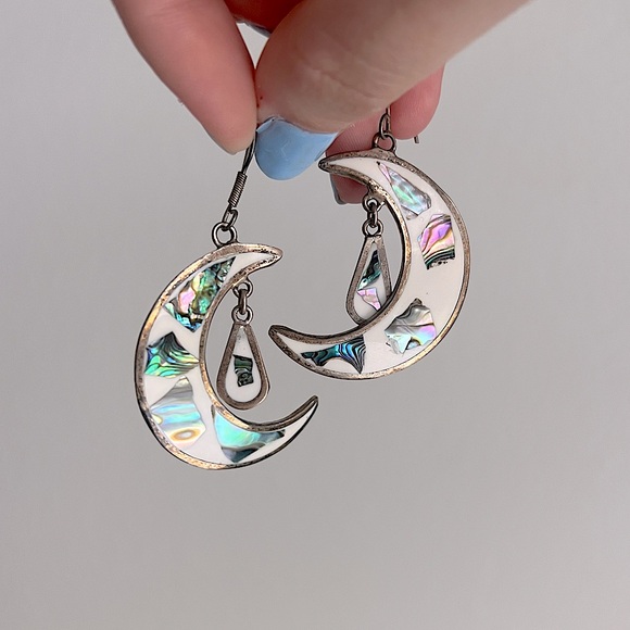 Vintage Moon Multicoloured Women’s Dangle Earrings - Picture 1 of 5